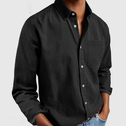 Premium men's shirt with lapel collar - Stylish and comfortable
