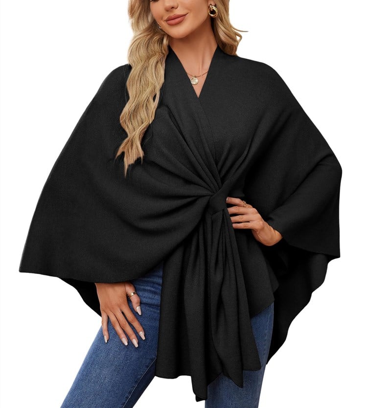 The LuxeFlow™ Cape Shawl