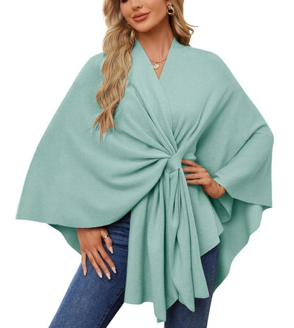 The LuxeFlow™ Cape Shawl