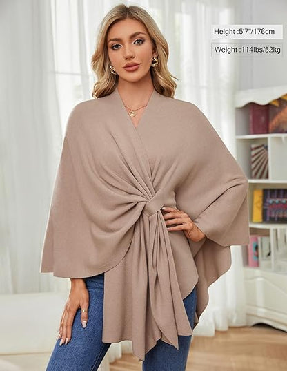 The LuxeFlow™ Cape Shawl
