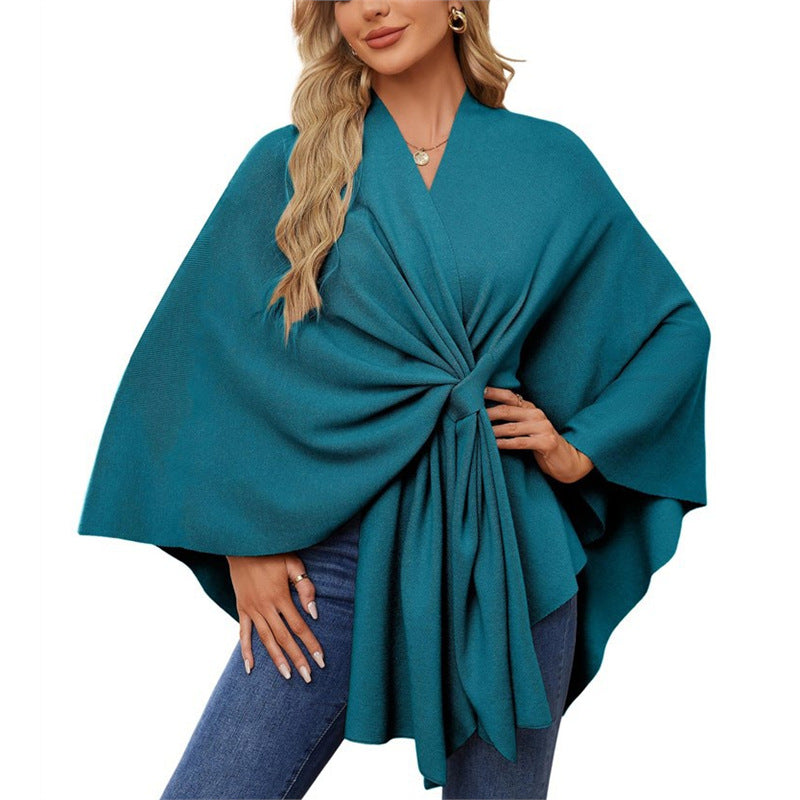 The LuxeFlow™ Cape Shawl